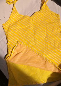 Short Yello Kurti
