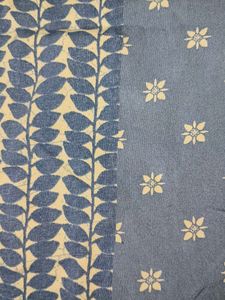 Blue A-line printed kurta