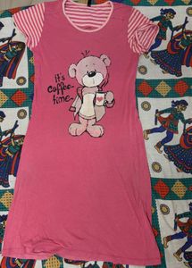 Daily  Wear Pink Midi Dress