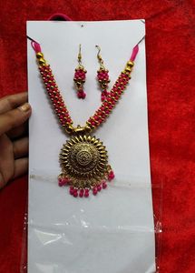 Pink Handmade Jewelry Set