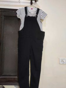 Cute Black Dungarees