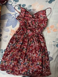 Floral Cutout Mini Dress