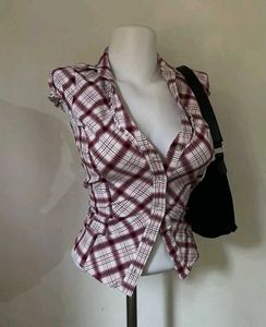 Y2k Short Sleeve Fitted Shirt