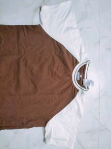 Brown &amp; White T-Shirt