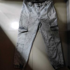Acid Wash Cargo Joggers