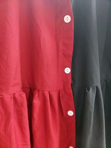 New Unused  Two-Tone Midi Shirt top