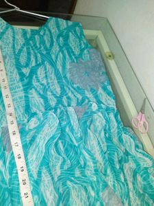 Stylish Teal Floral Dress