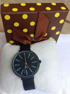 Minimalist Black Mesh Watch