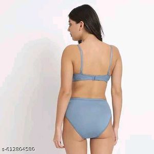 Women&#39;s Half Cup Lightly Padded Bra Panty Set