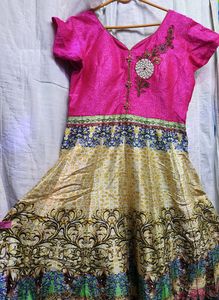 It's New And Magenta Colour Frock 🌺