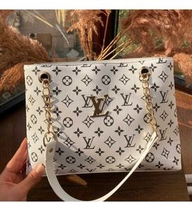 Louis Vuitton White Monogram Empreinte Tote Bag