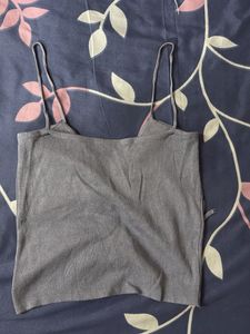Grey Ruched Cami Top