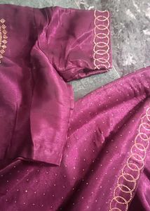 Elegant purple Saree