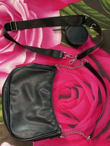 H&amp;M Handbag With Sling And Coin Purse