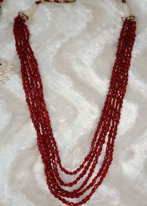 Attractive Reddish Mehroon Mala Beads