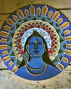 Handmade Shiva Mandala Wall Art