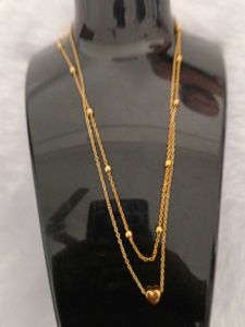 Gold Double Layered Necklace