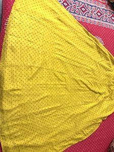 Ethnic Skirt - Mustard Polka Dot