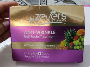 Zevers Bio Natural Anti Wrinkle Fruit Facial 🍑🍓