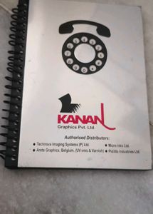 Vintage Kanan Graphics Telephone Dairy