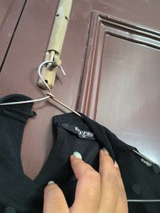 Chic Black Polka Dot Top