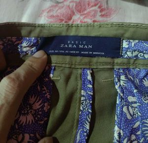 Authentic Basic Zara Olive Green Vintage Pants