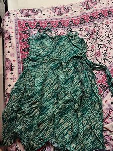 Green Printed Sundress