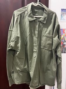 Aerie Oversized Henley Shirt