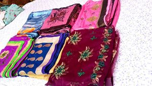 For Donations Pack Of 6 Saree