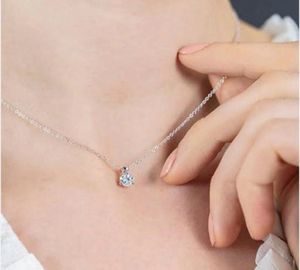 Silver, diamond pendant chain