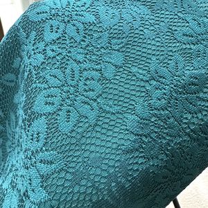 Forever 21 Teal Lace Halter Top