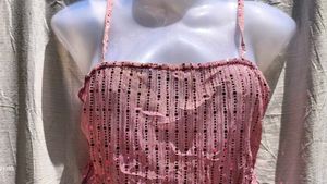 PARTY WEAR SEQUENCE CROP TOP