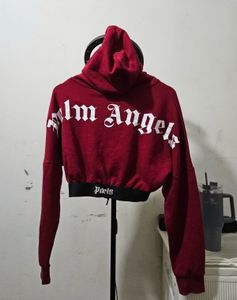 Palm Angels Cropped Hoodie