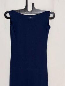 Navy blue body cone dress
