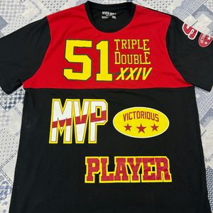 Printed T-shirt 3xl Size Black