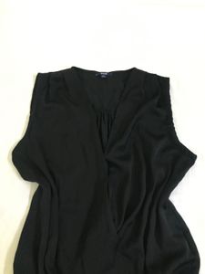 Black Bodysuit Top Fits S-M
