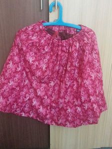 Pink Patterned Skirt
