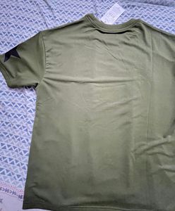 Olive Green Graphic T-Shirt