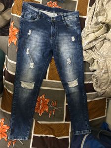 Devis Skinny Fit Damage Stretchable Jeans For Girl
