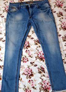Vintage Wash Denim Jeans