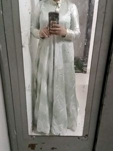 Elegant White Dress ( ANARKALI )