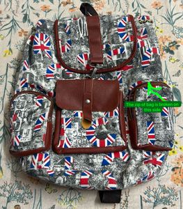 Union Jack Print Backpack