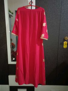 Elegant Pink &amp; Gold Kurta