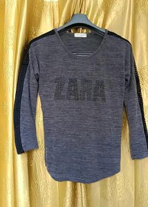Sale🎊Women Scoop Neck Grey Top Long Sleeve