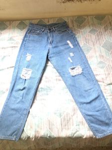 Blue Boyfriend Jeans