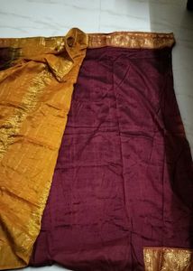 Elegant Maroon Saree