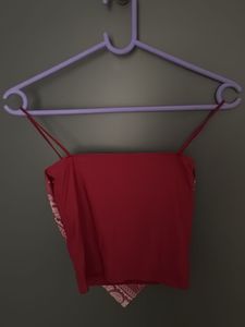 Red Bandana Print Tank Top