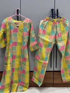 Patchwork Kurta Cord Set
