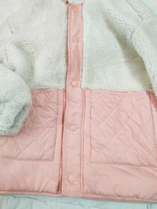 Cute Two-Tone Pink Fleece Jacket