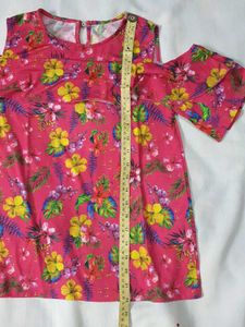 Girls Off-shoulder Floral Top